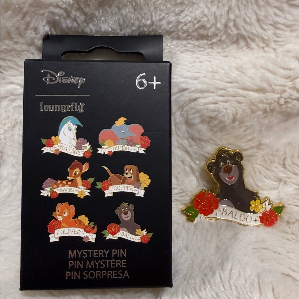 Loungefly Disney Animals Tattoo Blind Box Enamel Pin Hot Topic Exclusive baloo - Picture 1 of 1